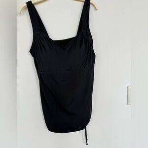 Swimsuits For All Aquabelle Women’s Black Size 16 TANKINI TOP.